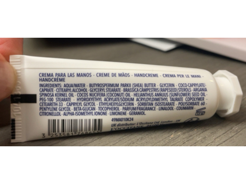 L'Occitane En Provence Hand Cream, 0.35 oz/10 mL