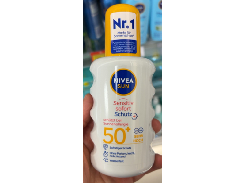 Nivea Sun Sensitive Instant Protection Spray, SPF 50+, 200 mL