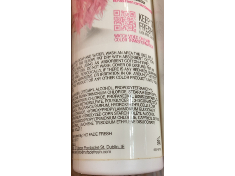 No Fade fresh Color Depositing Conditioner, Light Pink, 6.4 fl oz/189 mL