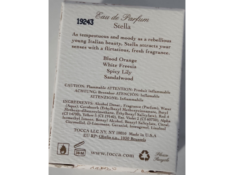 Tocca Eau De Parfum, Stella, 0.5 fl oz/15 mL