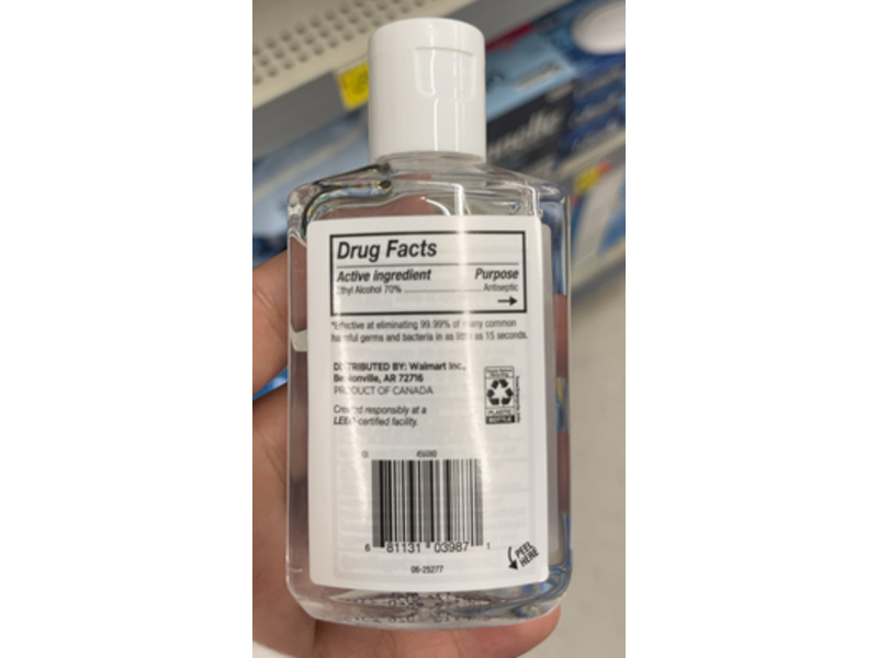 Equate Hand Sanitizer,Vitamin E, 3 fl oz/89 mL