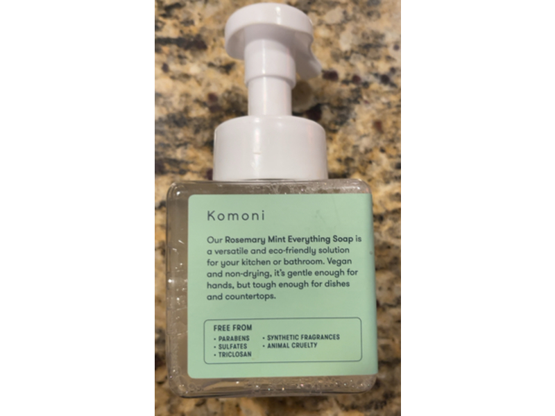 Root Essential Komoni Everything Soap, Rosemary Mint, 8.5 oz/251 mL