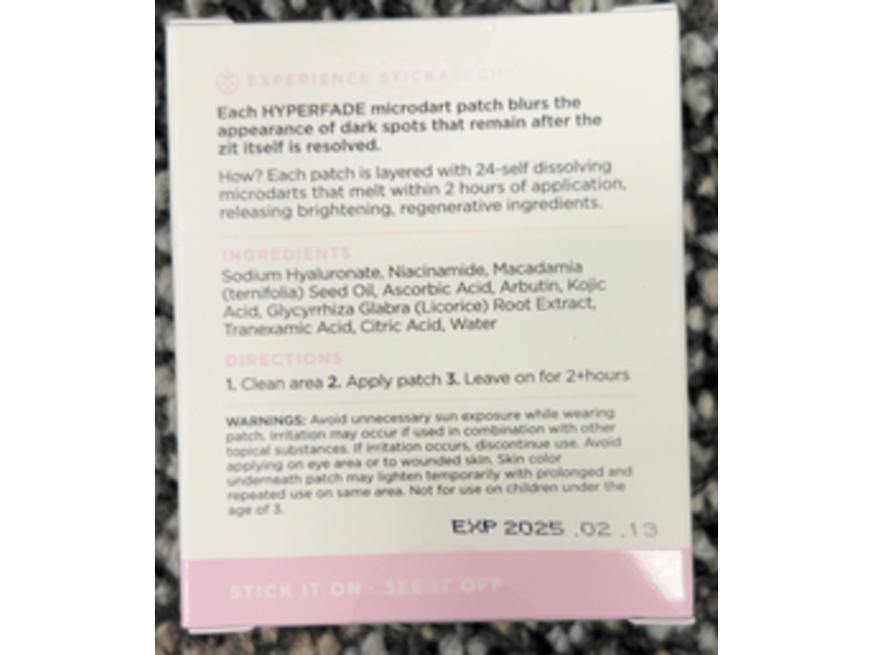 ZitSticka Hyperfade Dark Spot Patches, Vitamin C, 0.12 oz/3.32 g, 4 Count