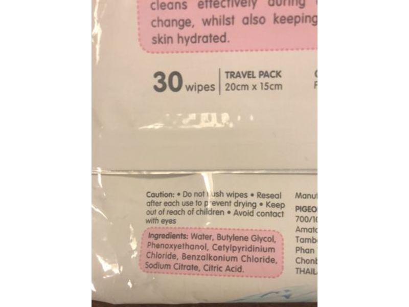 Pigeon Baby Wipes, 30 Count