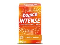 Bounce Intense Scent Boosting Dryer Sheet, Vibrant Fresh, 60 Count, - thumbnail 1