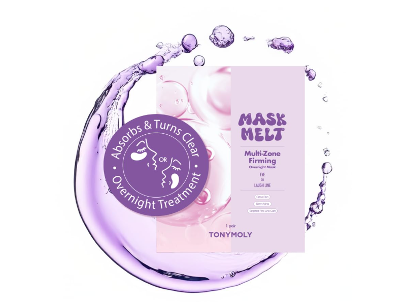 TonyMoly Mask Melt Multi-Zone Firming Overnight Mask, 1 Pair