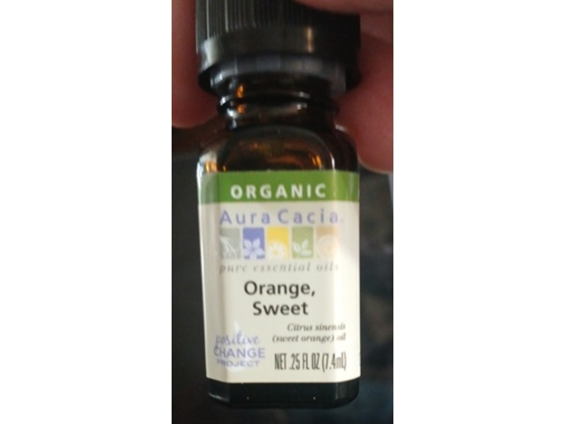 Aura Cacia Citrus sinensis (Sweet Orange) Essential Oil, 0.25 fl oz/7.4 mL