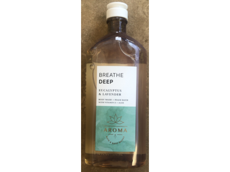 Bath & Body Works Aroma Body Wash + Foam Bath, Eucalyptus & Lavender, 10 fl oz/295 mL