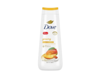 Dove Body Wash, Glowing Mango & Almond Butters, 20 fl oz/591 mL, Pack Of 4 - thumbnail 1