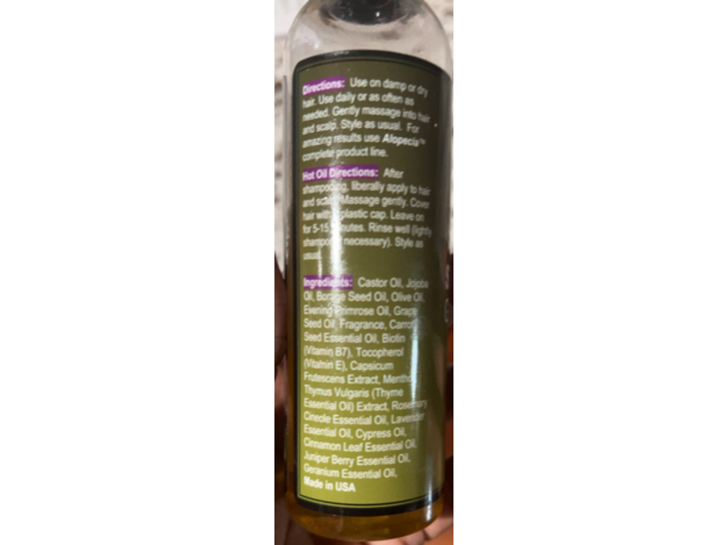 Barber Shop Aid Alopecia Stimulating Growth Oil, 4 oz/236 mL