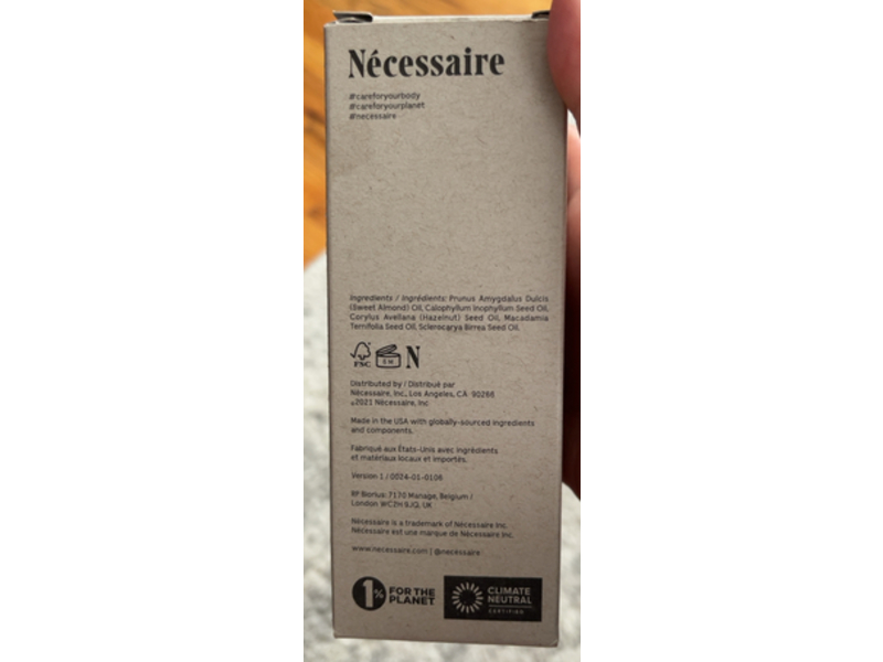 Necessaire The Body Oil, 3.4 fl oz/100 mL