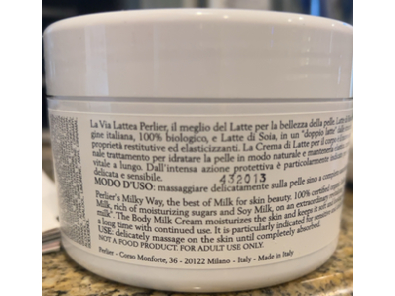 Perlier Double Latte Body MIlk Cream, 6.7 fl oz/200 mL