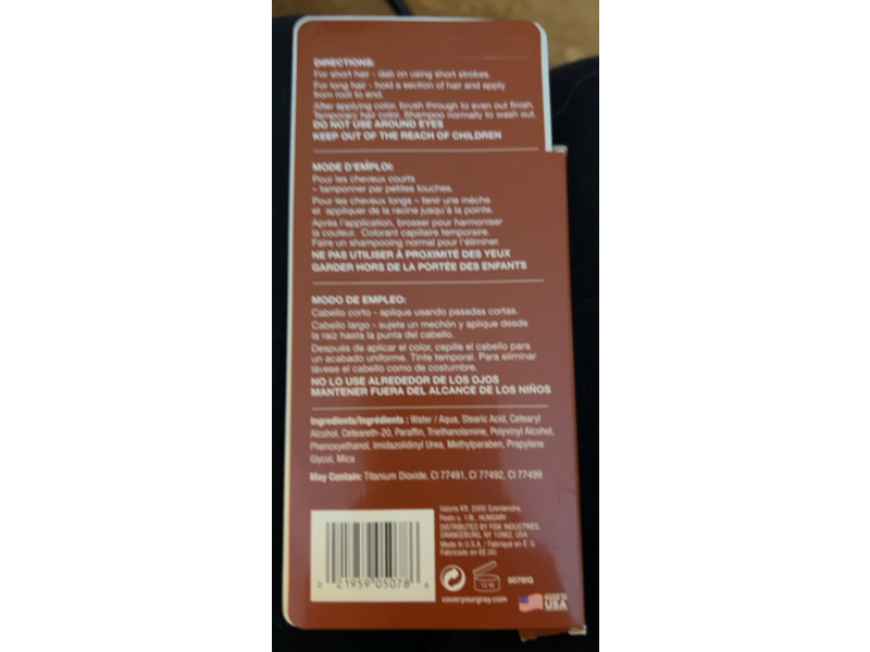 Irene Gari Cover Your Gray Instant Touch Up, Medium Brown, 0.25 oz/7 g