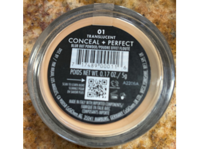 Milani Conceal + Perfect Blur Out Powder, Translucent, 0.17 oz/5 g