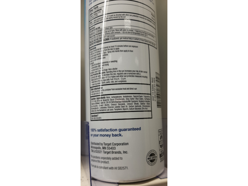 Up & Up Mineral Sunscreen Spray, SPF 50, Reef-Conscious Formula, 10 oz/283 g