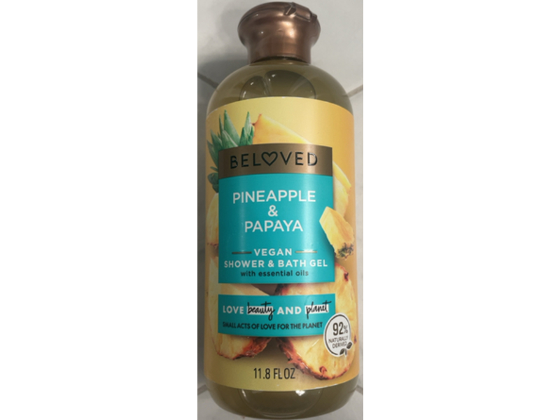 Beloved Pineapple & Papaya Shower & Bath Gel, 11.8 fl oz