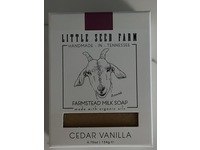 Little Seed Farm Farmstead Milk Soap, Cedar Vanilla, 4.75 oz/134 g - Image 3