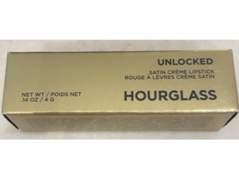 Hourglass Unlocked Satin Creme Lipstick, Tide 302, 0.14 oz/4 g