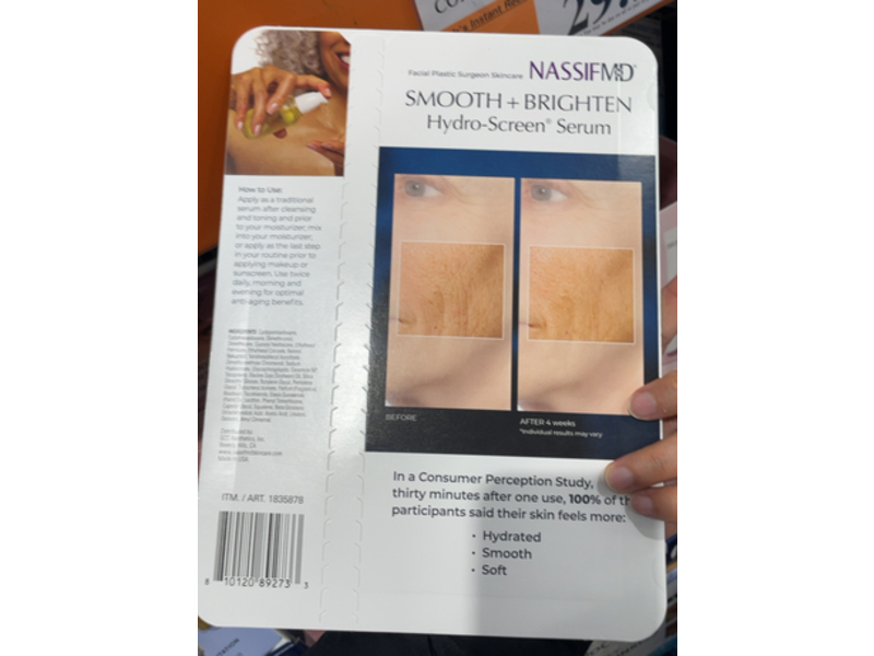 Nassif Md Hydro Screen Serum, Hyaluronic Acid + Retinol & Ceramides, 2 fl oz/60 mL