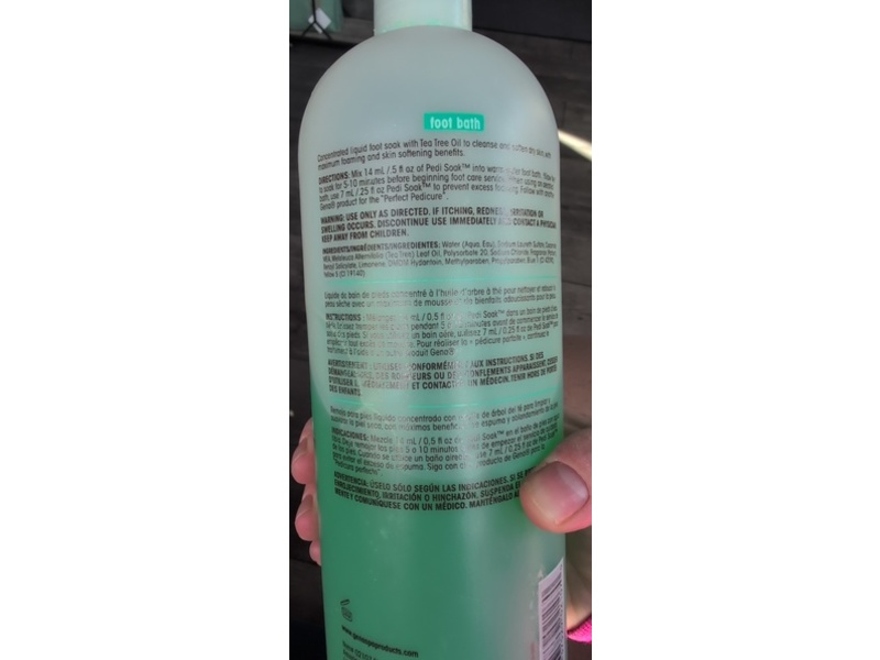 Gena Pedi Soak Foot Bath, Tea Tree Oil, 32 fl oz/946 mL