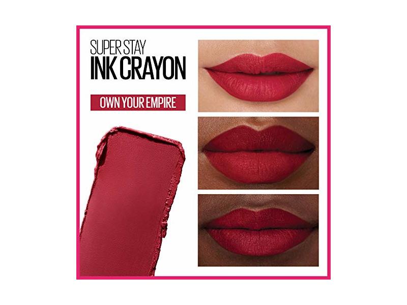 Maybelline Super Stay Ink Lip Crayon, Own Your Empire, 0.04 oz/1.2 g