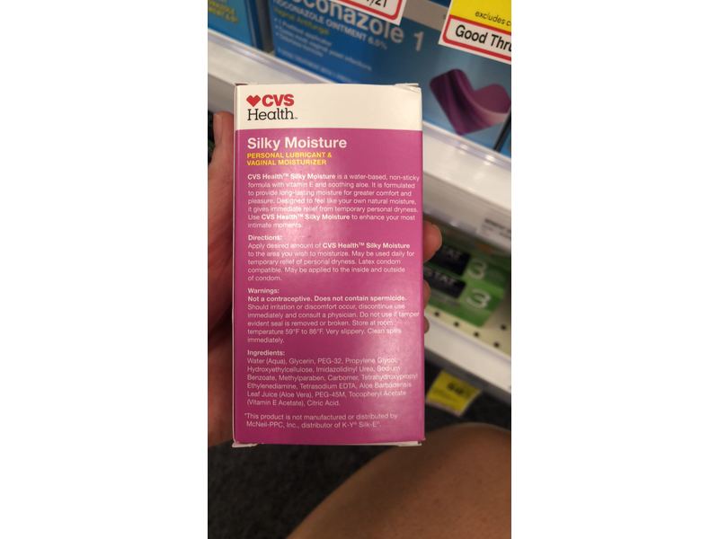 CVS Health Silky Moisture Personal Lubricant & Vaginal Moisturizer, 2.5 oz  Ingredients and Reviews