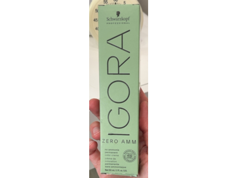 Schwarkopf Professional Igora Zero Amm Permanent Color Cream, 3-0 Dark Brown, 2 fl oz/60 mL