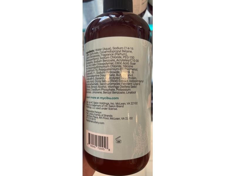 Cibu Smooth+Luminous Shampoo, 11.83 fl oz/350 mL