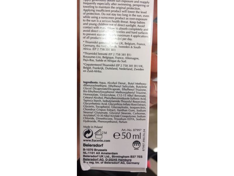 Eucerin Sun Protection Pigment Control, Sun Fluid, 50 mL