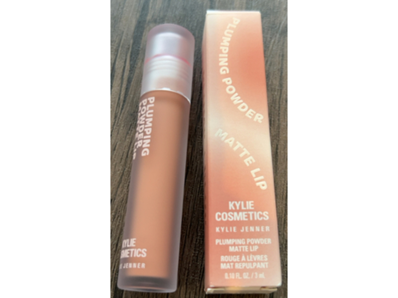 Kylie Cosmetics Plumping Powder Matte Lip, 825 Nude Mood, 0.10 fl oz/3 mL