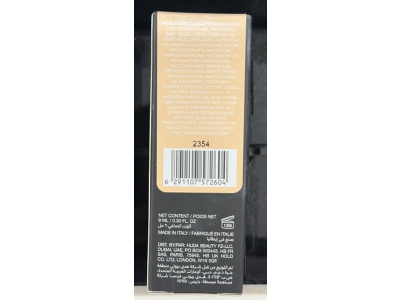 Huda Beauty Liquid Concealer, Caramel Corn 5.1 Neutral, 0.30 fl oz/9 mL