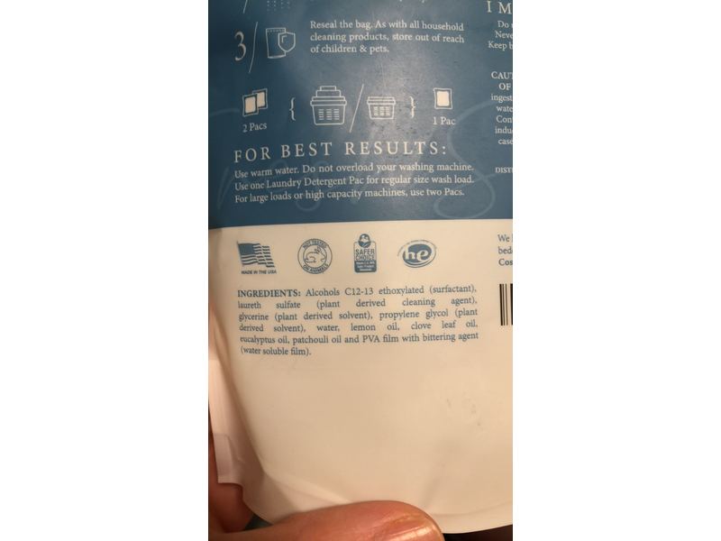 Cosy House Laundry Detergent Pacs, Fresh Scent, 30 Pacs, 340 g