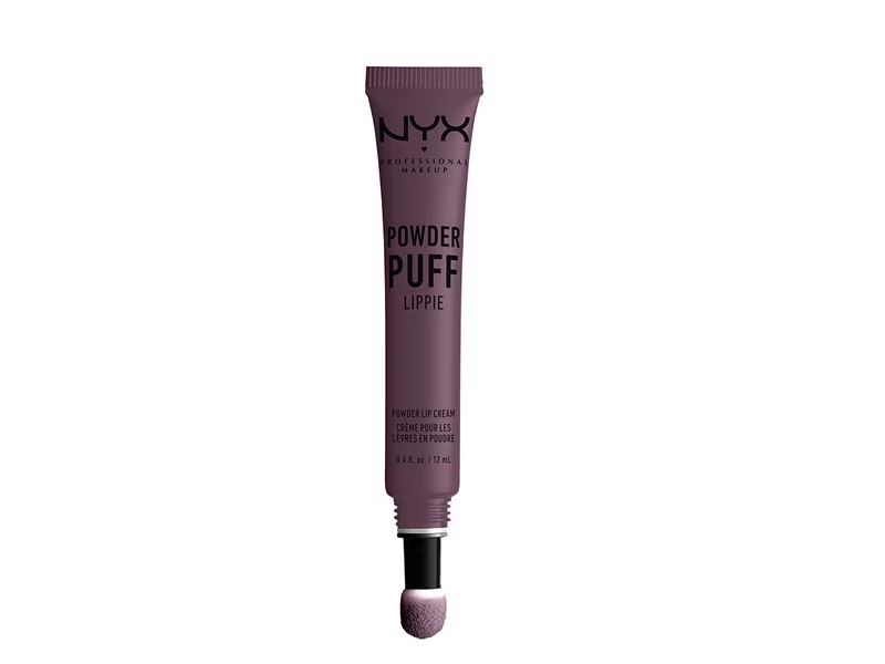 NYX Professional Makeup Powder Puff Lippie Powder Lip Cream, Detention, 0.4 fl oz/12 mL.