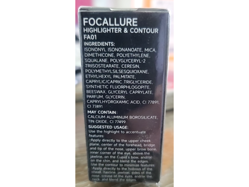 Focallure FA 01 Glow Highlighter & Contour, 05 Pink, 6 g