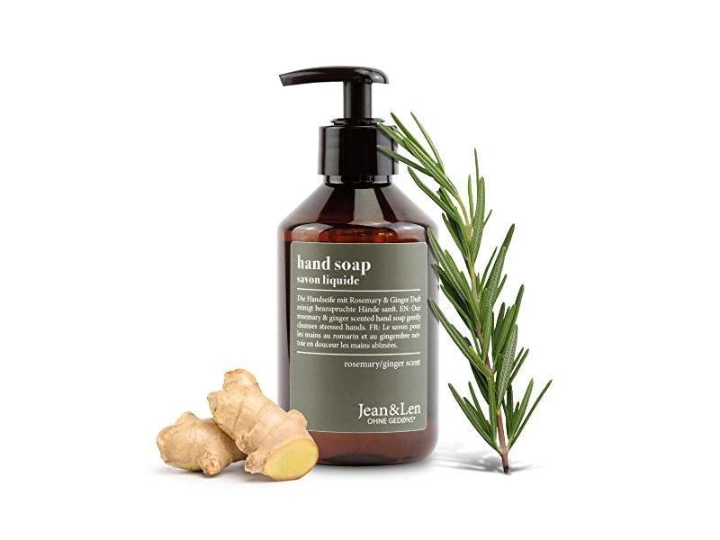 Jean & Len Hand Soap, Rosemary & Ginger, 8.45 fl oz