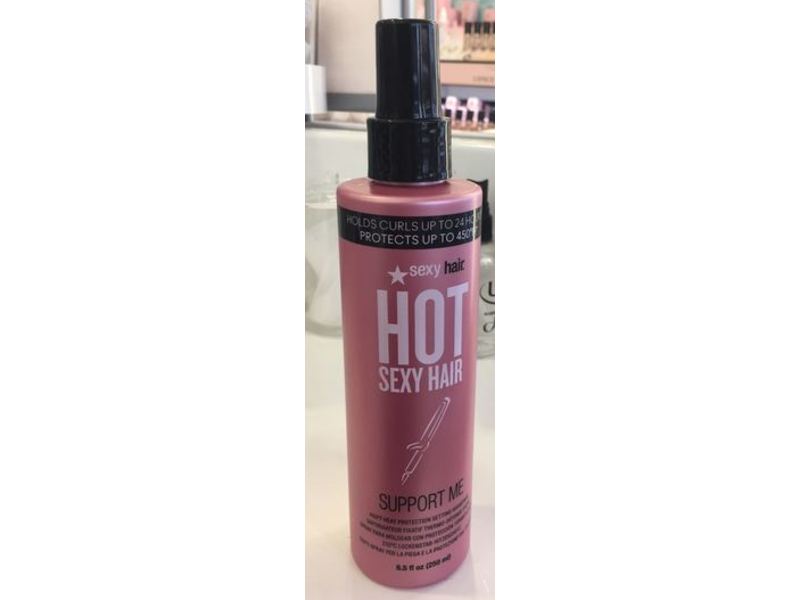 Sexy Hair Hot Support Me Heat Protection Setting Hairspray, 8.5 fl oz/250 mL