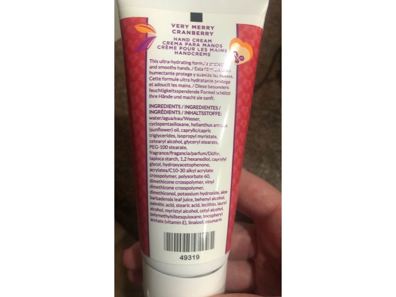 Scentsy Hand Cream, Very Merry Cranberry, 80 mL