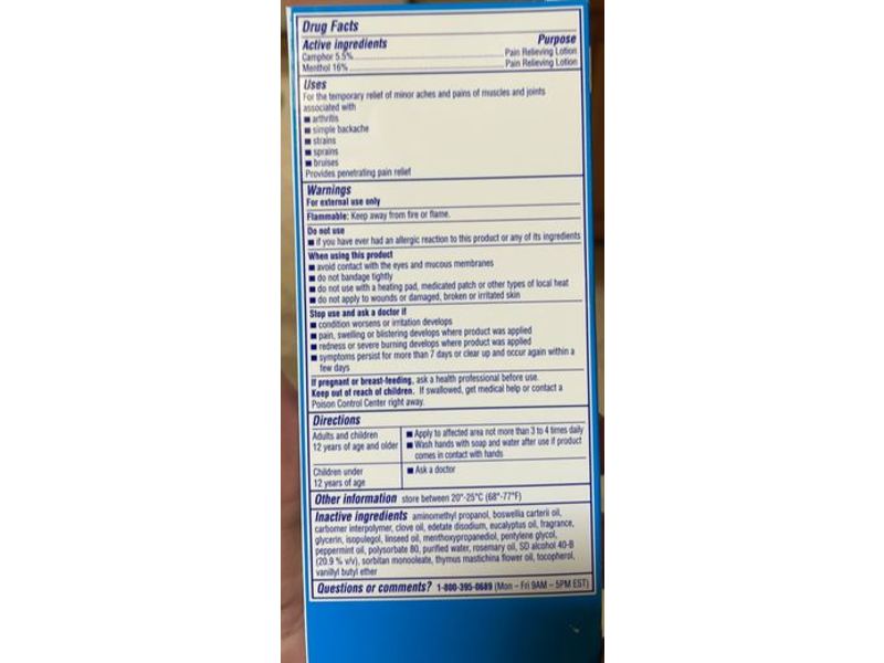 AleveX Pain Relieving Lotion Massaging Stainless Steel Roll On, Max Strength Menthol, 2.5 oz/72 g