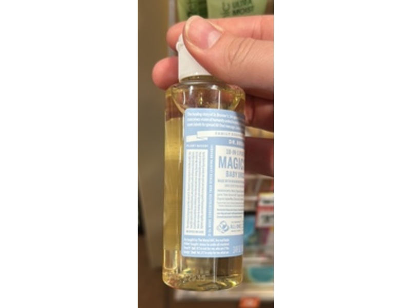 Dr. Bronner's Baby Magic Soap, Unscented, 3.4 fl oz/100 mL