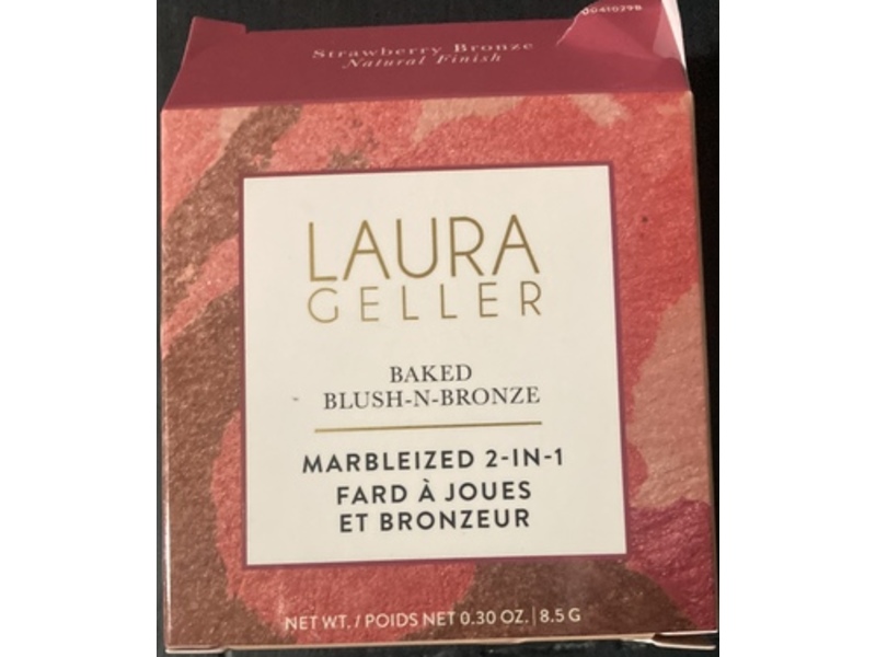 Laura Geller Baked Blush-N-Bronze Marbleized 2-in-1, Berry Bronze, 0.3 oz/8.5 g
