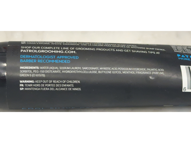 Bump Patrol Cool Shave Gel, 4 fl oz/118 mL, Pack Of 3