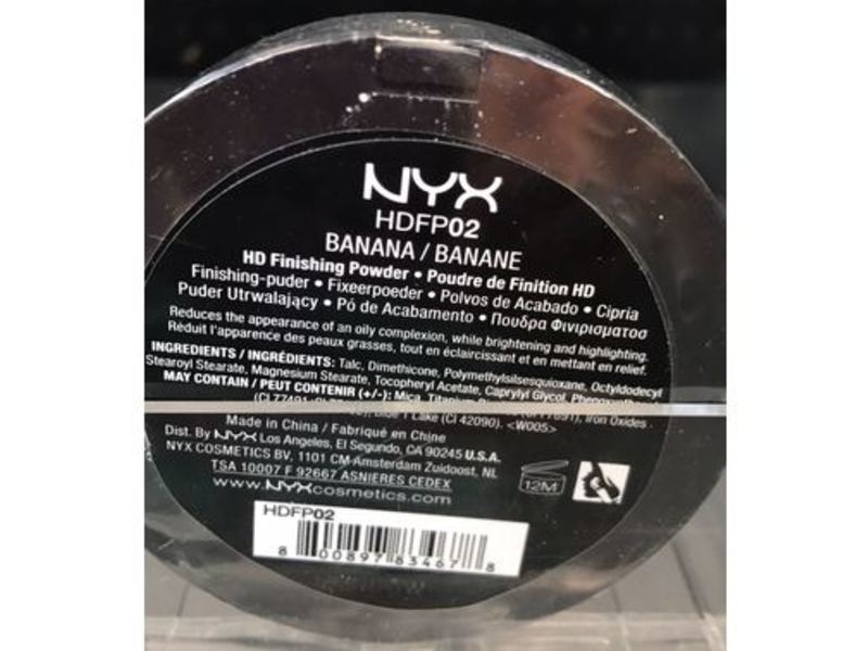 NYX Professional Makeup HD Finishing Powder, Banana, 0.28 oz/8 g.