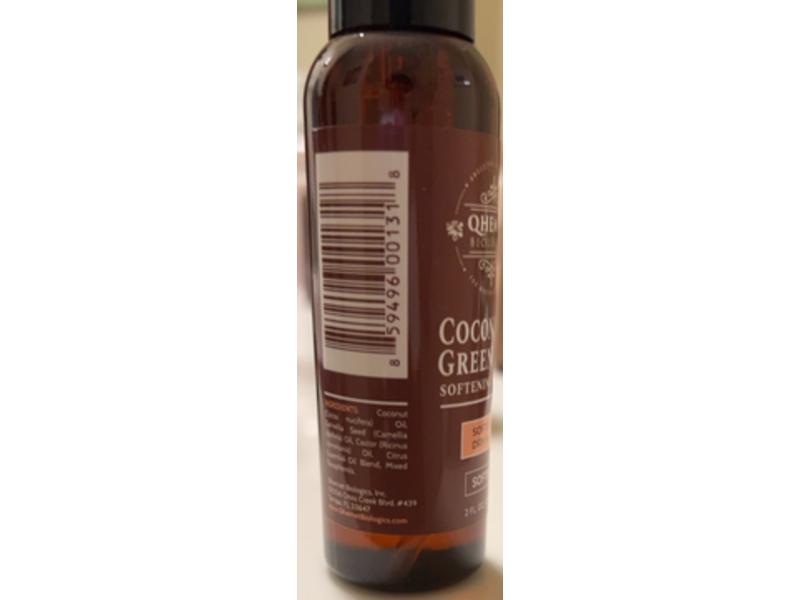 Qhemet Softening Dry Hair Serum, Coconut & Green Tea, 2 fl oz/59 mL