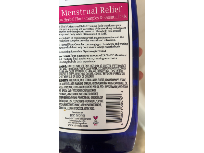 Dr Teal's Foaming Bath, Herbal Plant Complex, 34 fl oz/1000mL