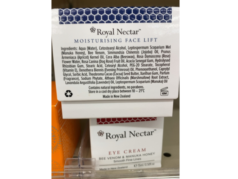 Royal Nectar Moisturising Face Lift, Bee Venom & Manuka Honey, 1.7 fl oz/50 mL