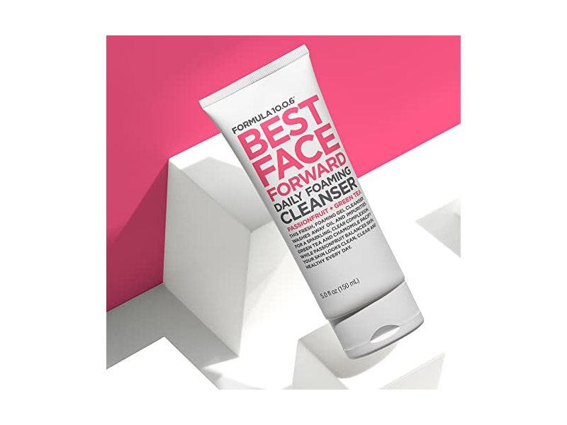 Formula 10.0.6 Best Face Forward Daily Foaming Cleanser, Passionfruit + Green Tea, 5 fl oz/150 mL