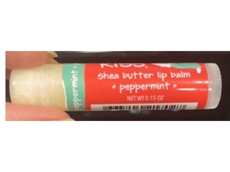 Zum Kiss All Natural Shea Butter Lip Balm, Peppermint, 0.15 oz