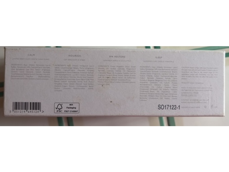 The White Company London Bath Shot Collection Set, 1 fl oz/30 mL, Pack Of 4