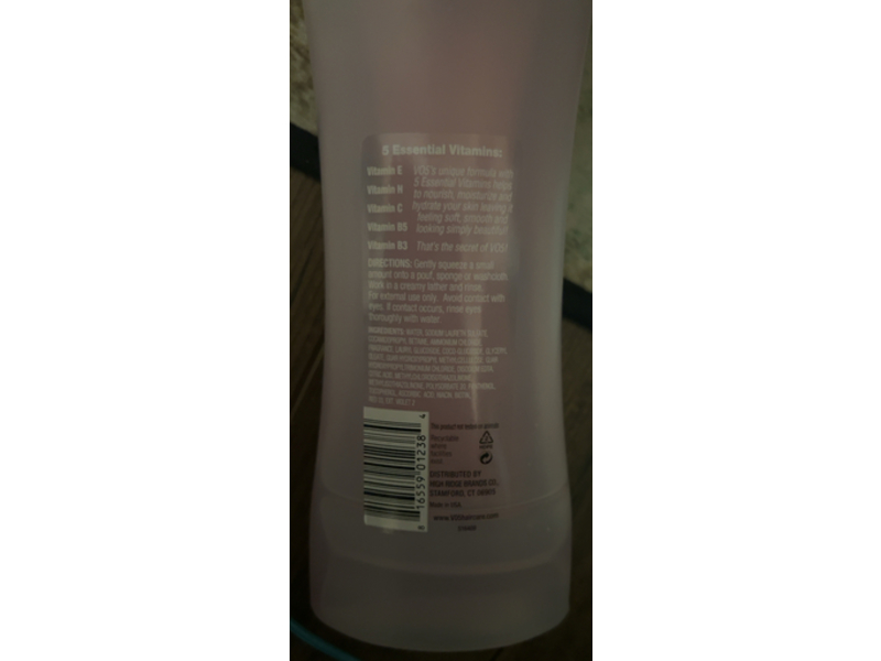 Alberto Vo5 Essentials Body Wash, Pink Peony & Honeysuckle, 15 fl oz/443 mL