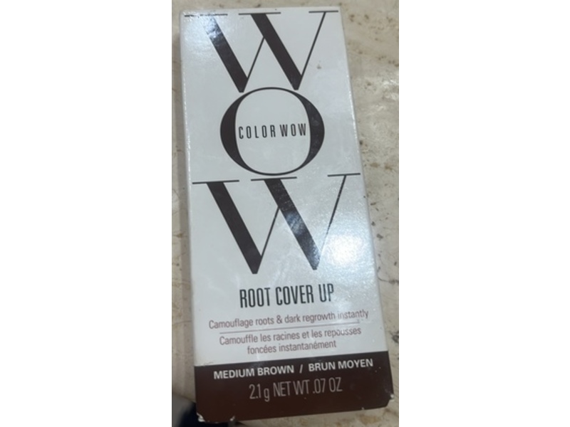 Color Wow Root Cover Up, Medium Brown, 0.07 oz/2.1 g